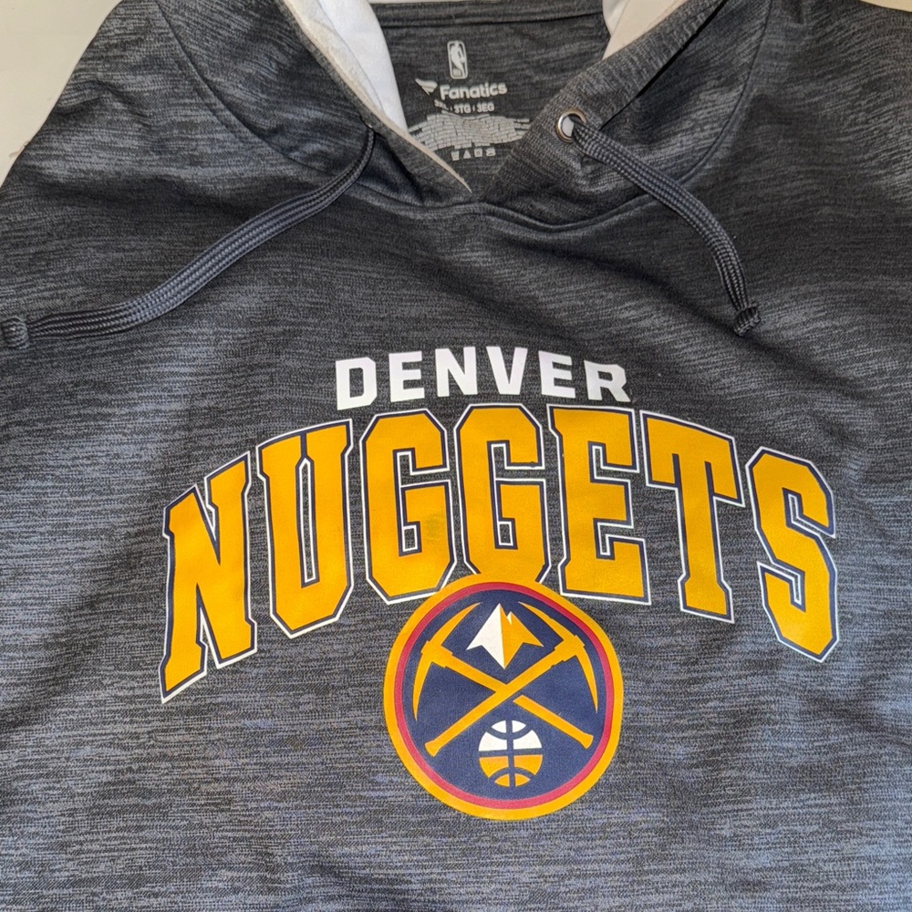Fanatics Denver Nuggets Charcoal Hoodie